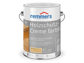 OUTLET Remmers Holzschutz-Creme 5 L Holz Lasur für Außen - Farblos