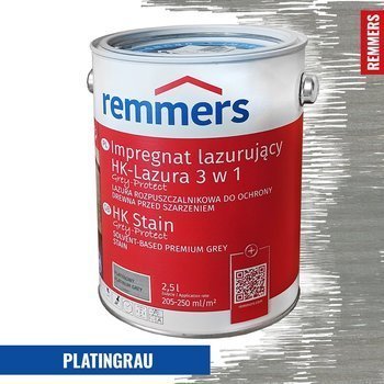 Remmers HK-Lasur Grey-Protect 2,5 L - Platingrau
