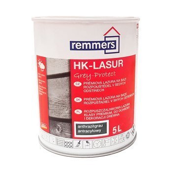 Remmers HK-Lasur Grey-Protect 5 L Holzlasur Holzschutz - Anthrazitgrau