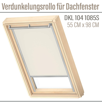 VELUX DKL 104 1085S Hellbeige Verdunkelungsrollo für Dachfenster 55x98 cm  hellbeige | Haus und Garten \\ Innenräume \\ Fensterabdeckung \\  Sichtschutzrollo Fensterabdeckung |