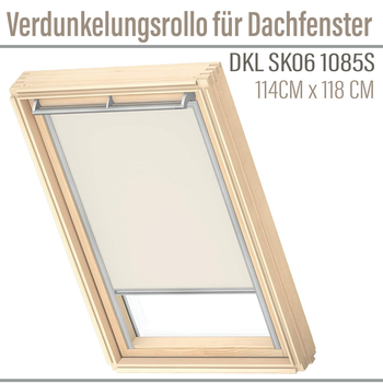 VELUX DKL SK06 1085S Hellbeige Verdunkelungsrollo für Dachfenster 114x118  cm hellbeige | Haus und Garten \\ Innenräume \\ Fensterabdeckung \\  Sichtschutzrollo Fensterabdeckung |