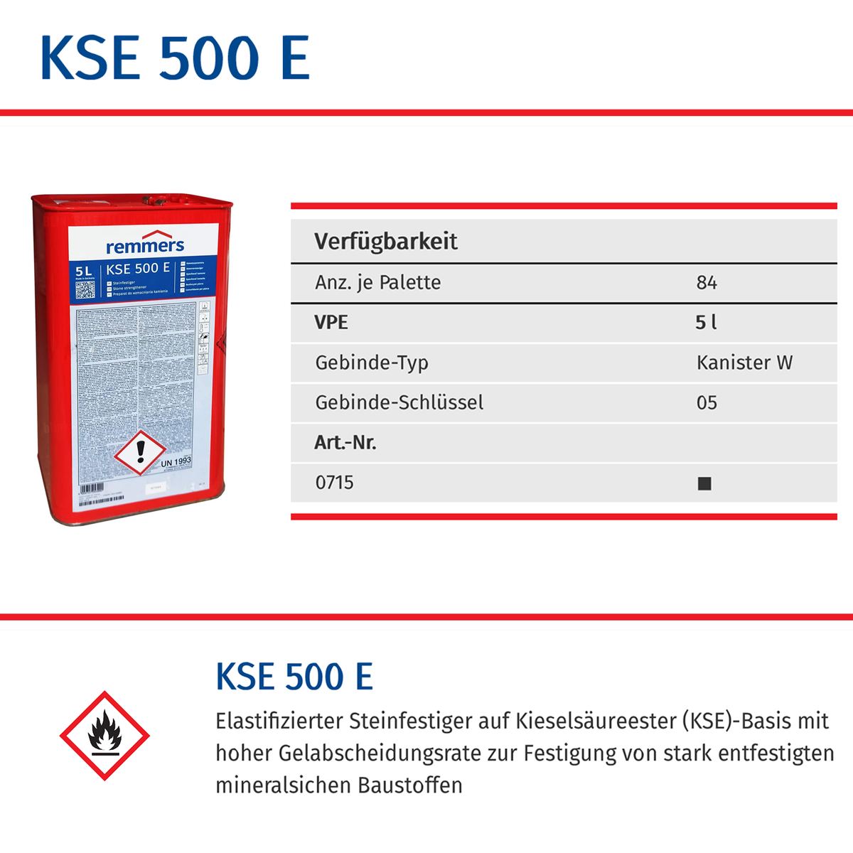 Steinfestiger Remmers KSE 300 