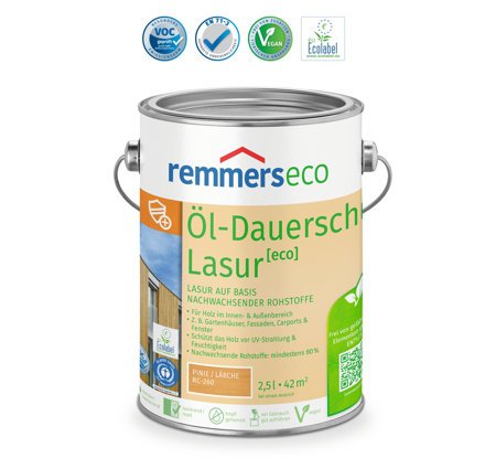  Remmers Eco Öl-Dauerschutz-Lasur Farblos 2,5L