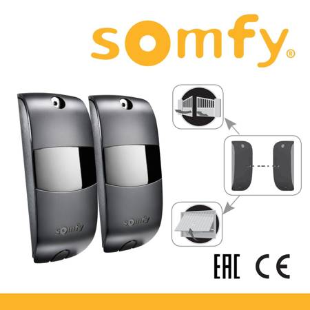 2x Somfy Lichtschranken für Torantriebe Garagen- und Hoftore Freevia EXAVIA SGS