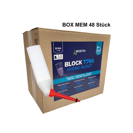 BOX BOSTIK BLOCK T766 HYDRO INJECT (MEM) Injektionstrichter 48 Stück