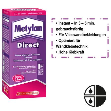 BOX Metylan Direct Kleister Tapeten Vliestapeten 20x200g