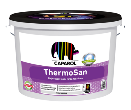CAPAROL Thermosan NQG Siliconharz Fassadenfarbe 12,5 L Weiß