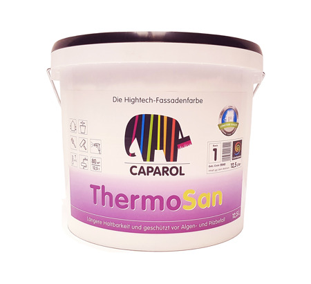 CAPAROL Thermosan NQG Siliconharz Fassadenfarbe 7,5L Weiß