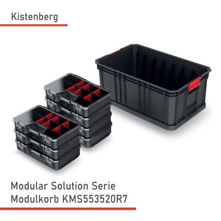 Kistenberg MODULAR SOLUTION Box Aufbewahrungsboxen 52 x 32 x 21 cm + 7 Organizer