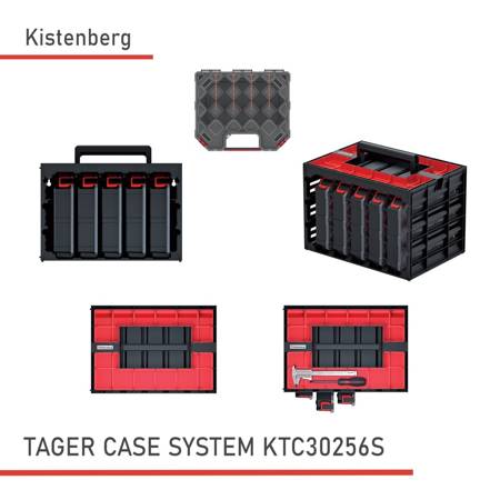 Kistenberg Organizer TAGER CASE KTC30256S Ausziehbarer Behälter 41 x 29 x 29 cm