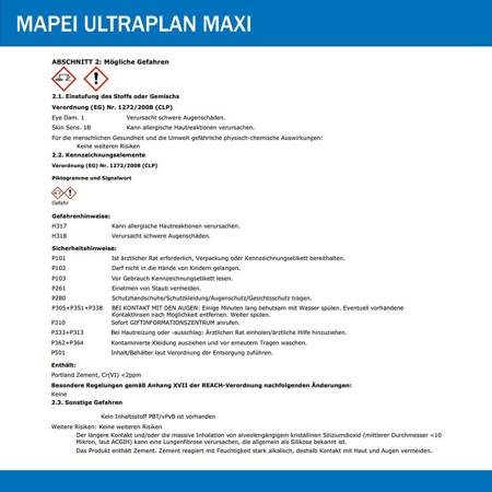 MAPEI ULTRAPLAN MAXI Bodenspachtelmasse Spachtel 3-40mm 25 KG Grau