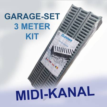 MIDI-KANAL GARAGE-SET 3 METER KIT DAKOTA GUNNEX