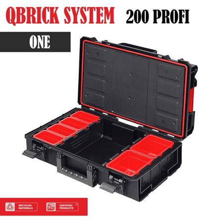 Modularer Werkzeugkasten, Organizer QBRICK SYSTEM ONE 200 PROFI, Sicherheitswerkzeuge
