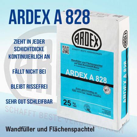 OUTLET ARDEX A 828  Wandspachtel Wand-Füller Spachtelmasse 25 KG 