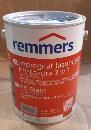 Outlet Remmers HK-Lasur Grey-Protect 2,5 L - Platingrau