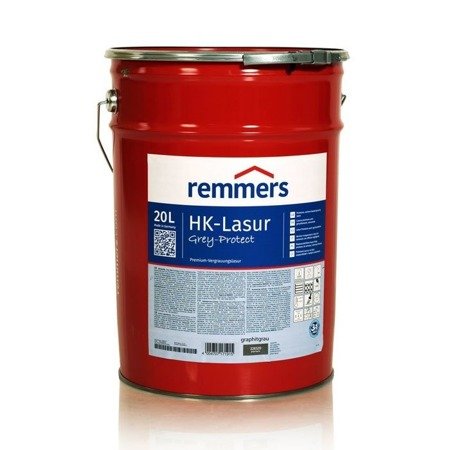 Outlet Remmers HK-Lasur Grey-Protect 20 L  Holzschutz Graphitgrau 