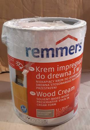 Outlet Remmers Holzschutz-Creme 5 L Holz Lasur für Außen - Silbergrau