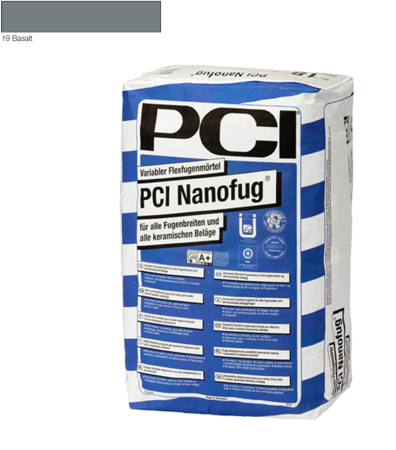 PCI Nanofug - Flexfugenmörtel 15 kg Basalt 19 