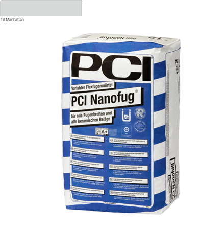 PCI Nanofug - Flexfugenmörtel 15 kg Manhattan 18 
