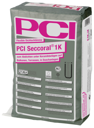 PCI Seccoral 1K - 15 kg Flexible Dichtschlämme Balkonen Terrassen Duschanlagen