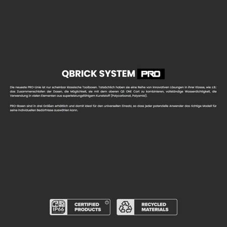 Qbrick SYSTEM PRO 600 Expert Werkzeugkasten Aluminiumgriff stabiler Deckel NEU