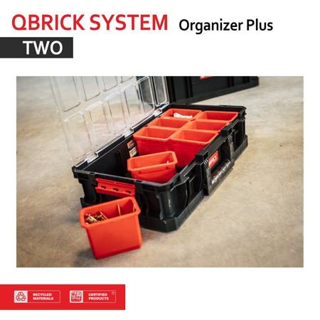 Qbrick System TWO Organizer Plus Polycarbonatr Deckel Polyamid-Verschlüsse NEU