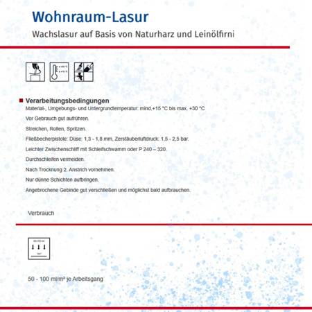REMMERS Wohnraum-Lasur  Holzlasur Wasserbasiert Treppe Parket Toskanagrau 0,75 L