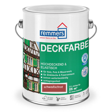 Remmers Aidol Deckfarbe 0,75 L Wetterschutzfarbe - Schwedischrot