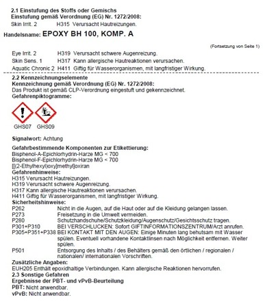 Remmers Epoxy BH 100 2,5 kg Universell einsetzbares, transparentes Epoxidharz