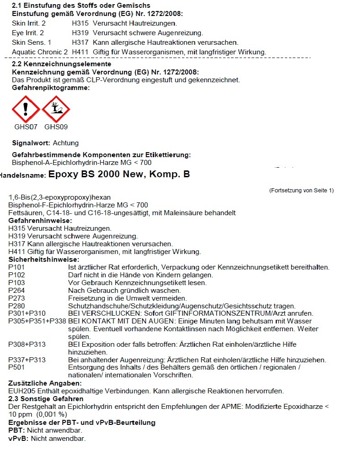 Remmers Epoxy BS 2000 New 10 kg RAL 7001 Silbergrau Wasserbasierte, pigmentierte