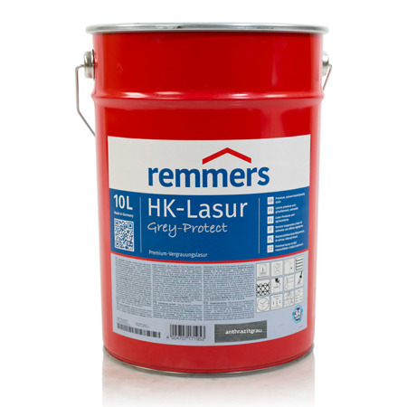 Remmers HK-Lasur Grey-Protect 10 L Holzlasur Holzschutz - Anthrazitgrau 