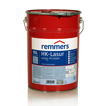 Remmers HK-Lasur Grey-Protect 10 L Holzlasur Holzschutz - Silbergrau