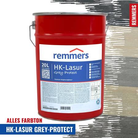 Remmers HK-Lasur Grey-Protect 20L Holzlasur Holzschutz ALLE FARBEN PREMIUM LASUR