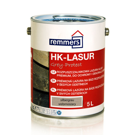 Remmers HK-Lasur Grey-Protect 5 L Holzlasur Holzschutz - Silbergrau