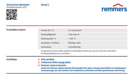 Remmers kiesol c preis