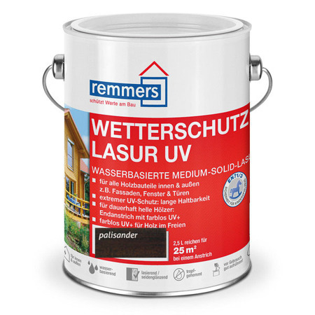 Remmers Wetterschutz Lasur UV 0,75 L Holzschutzgel - Palisander