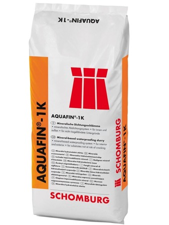 SCHOMBURG AQUAFIN-1K Mineralische Dichtschlämme Wand Boden Abdichtung 25 KG Grau