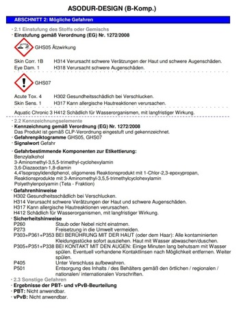 SCHOMBURG Asodur-Design Epoxidharz Klebemörtel Fugen Fliesen 6 KG Rubinrot