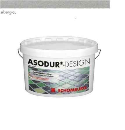 SCHOMBURG Asodur-Design Epoxidharz Klebemörtel Fugen Fliesen 6 KG Silbergrau