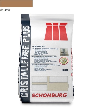 SCHOMBURG CRISTALLFUGE PLUS Mineralische Flexfuge Mörtel 5 KG Caramel