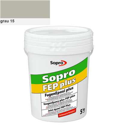 SOPRO FUGENEPOXI PLUS FEP Epoxi Epoxidharz Fugenmörtel 5 KG Grau