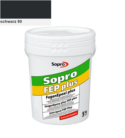 SOPRO FUGENEPOXI PLUS FEP Epoxi Epoxidharz Fugenmörtel 5 KG Schwarz