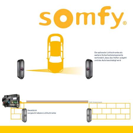 Somfy Ixengo L 3S RTS 24V Comfort Pack Drehtorantriebe 2-flüglig + Notstrom-Akku