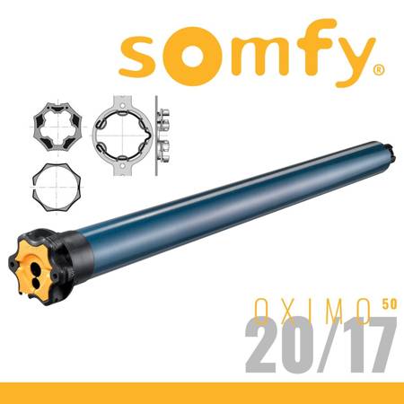Somfy Oximo 50 io 20/17 Funk-Rohrmotor Antrieb Rollladenmotor Rollladen Laufwerk 
