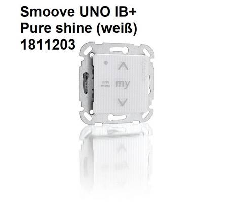 Somfy Smoove UNO IB+ Pure shine weiß Steuerung für Rolläden und Markisen