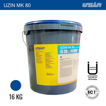 UZIN MK  80 16 kg Dispersionsparkettklebstoff Harter Schubfester für Parkett NEU