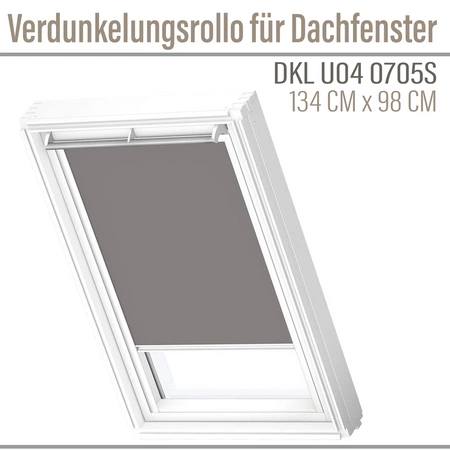 OUTLET VELUX DKL U04 0705S Rollo 134x98 Verdunkelungsrollo