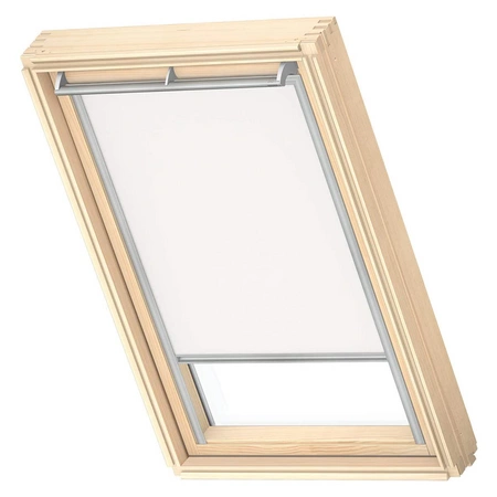 VELUX DKL SK08 1025S Verdunkelungsrollo 114x140 Silberne Seitenschienen Weiß