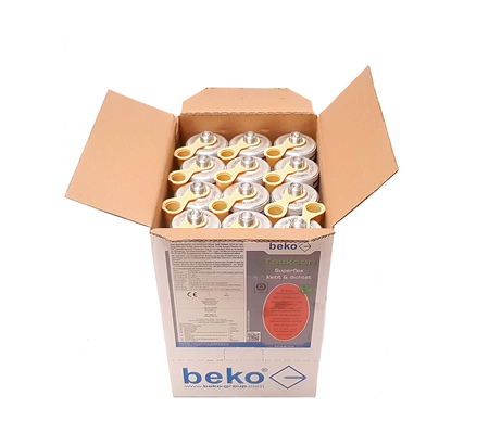 OUTLET BEKO Tackcon Superflex 310 ml Flexibler  Kleber Silikon Silicon dunkelgrau