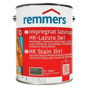 Remmers HK Lasur 5 L Salzgrün – 3in1 Holzschutzmittel